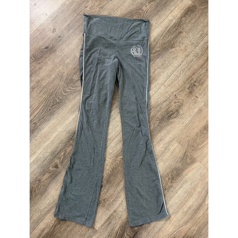 Vintage VS PINK Wide Leg Fold Over Leggings Y2K Gray Deadstock - Picture 7 of 7